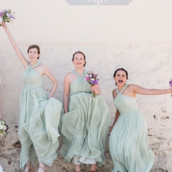 Sage Bridesmaid Dress - Picture 2 of 5